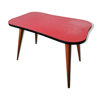 Red formica coffee table
