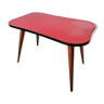 Red formica coffee table