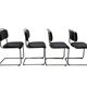 Ensemble de 4 chaises de salle à manger Gispen 101