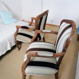 Paire de fauteuils cabriolets