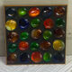 Ashtray, coloured pebbles, 1970s