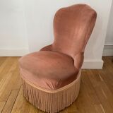 Old pink toad chair