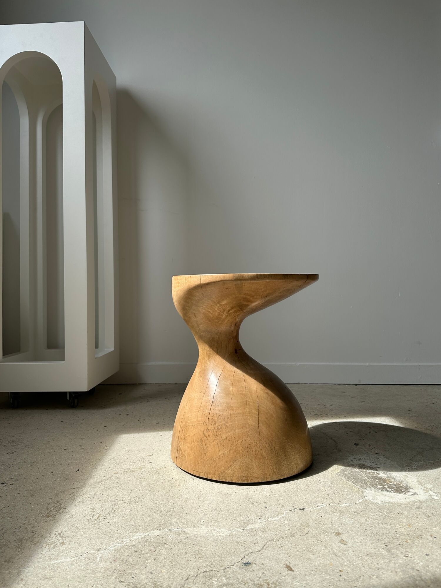 Solid wood sofa end