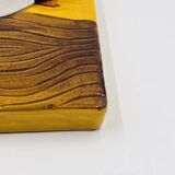 Square cheese board with knife Vallauris