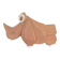 Rhinocéros vintage en céramique par Rinconada