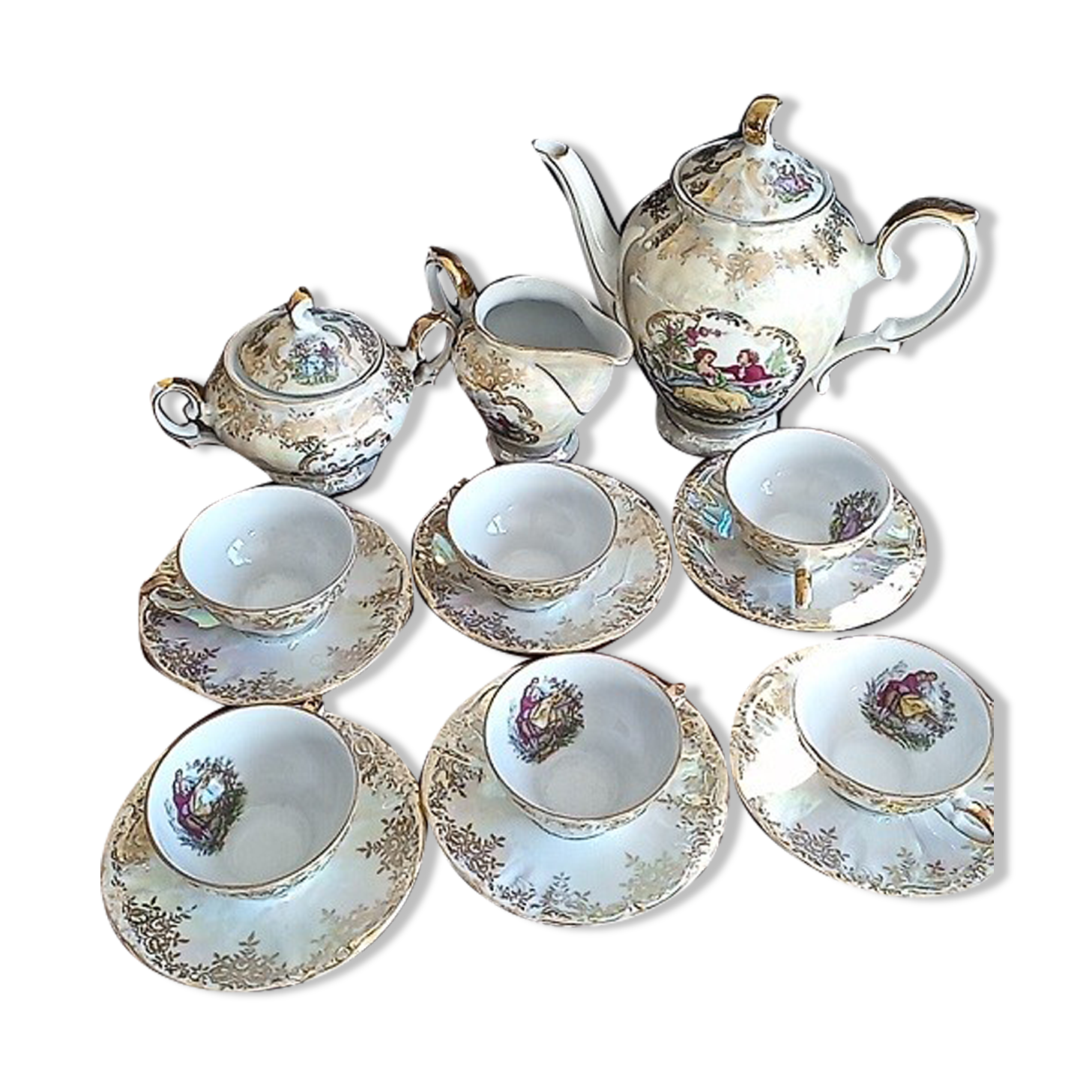 German porcelain coffee/tea service - 6 people