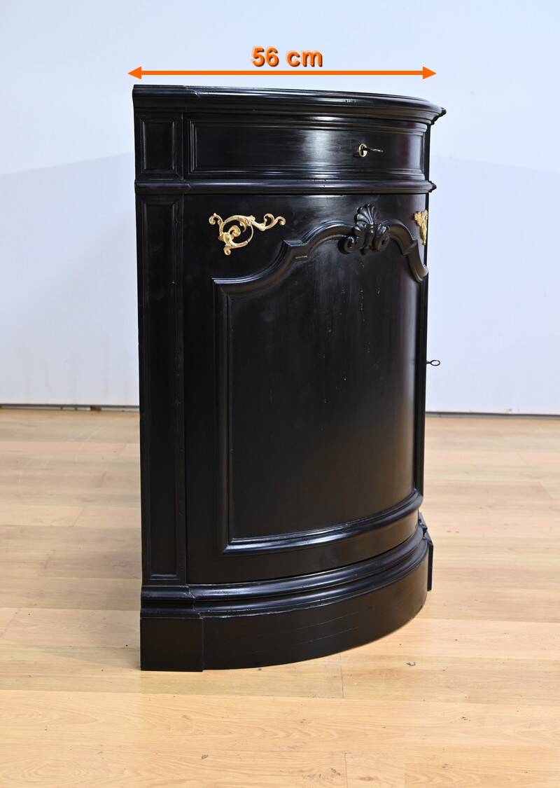 Sideboard of Blackened Oak Paneling, Regency style – Late 19th century