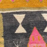Large pink berber rug in wool boujad new 200x310 cm