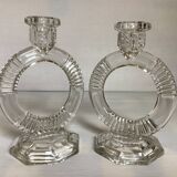 Pair of Libochovice candlesticks 1934 art deco