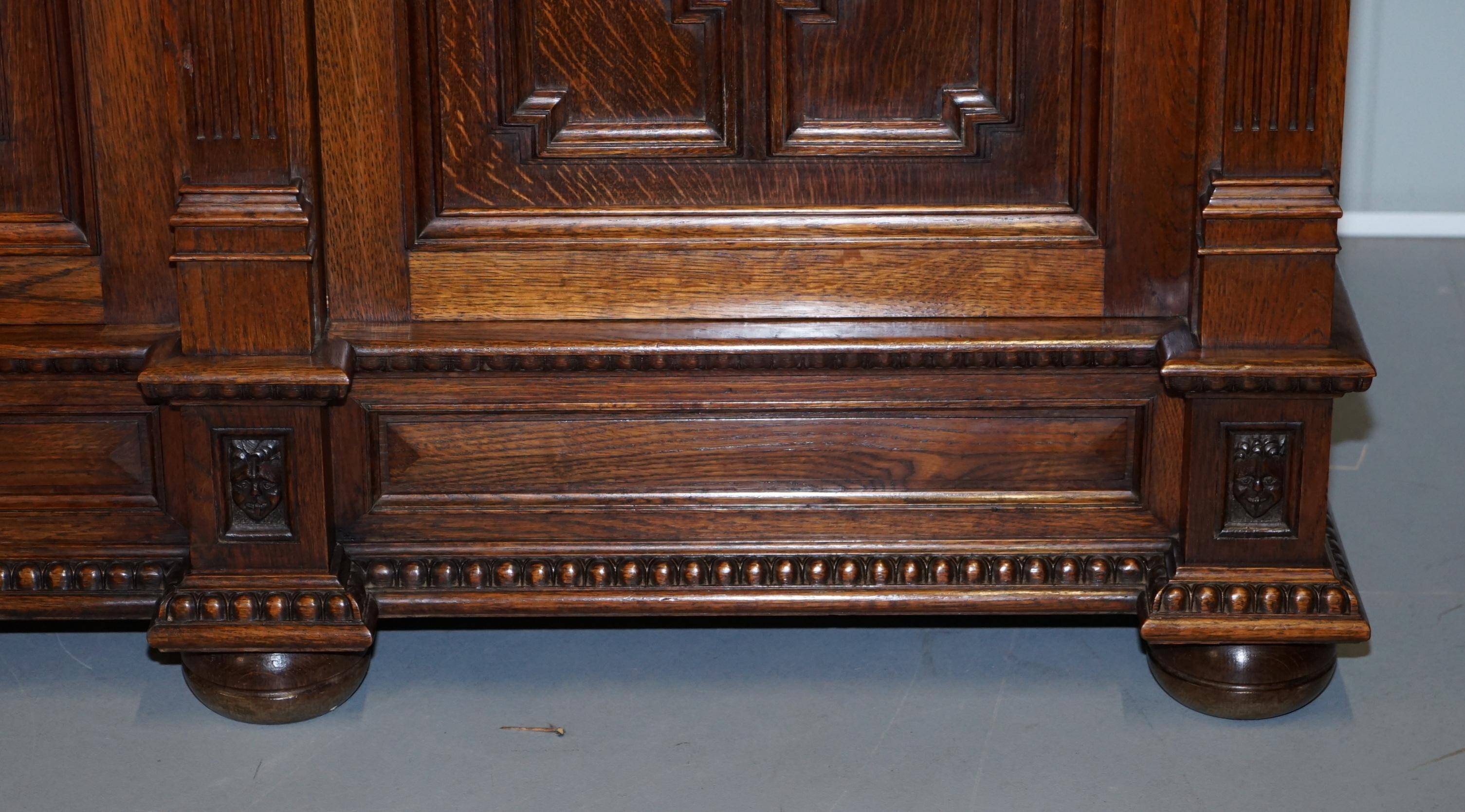 Hand-carved Dutch armoire from the 1940s.