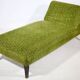 Mid-Century Daybed Chaise Lounge in Fabric, 1960s