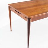 Scandinavian style teak table with two extensions. Vintage. France, 1960s