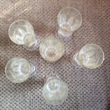 Series of 6 glasses