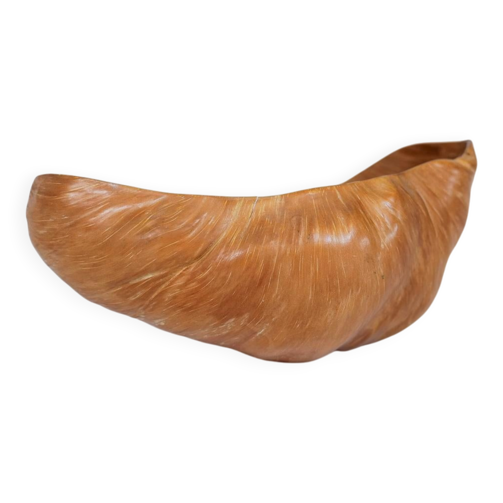 Set of 3 bowls in organic burl wood from Swedish folk art, circa 1960-1970.