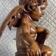 18th Century Carved Wooden Angel/Chestnut/Putto