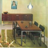 PALI DINING CHAIRS BY LOUIS VAN TEEFFELEN FOR WÉBÉ, 1960S
