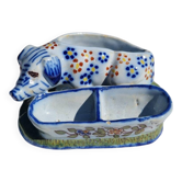 Antique 19th Century Pig-Shaped Salt and Pepper Shaker