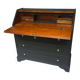 Wooden and black secretary desk