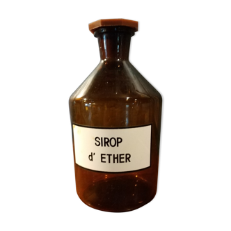 Pharmacy Ether syrup bottle