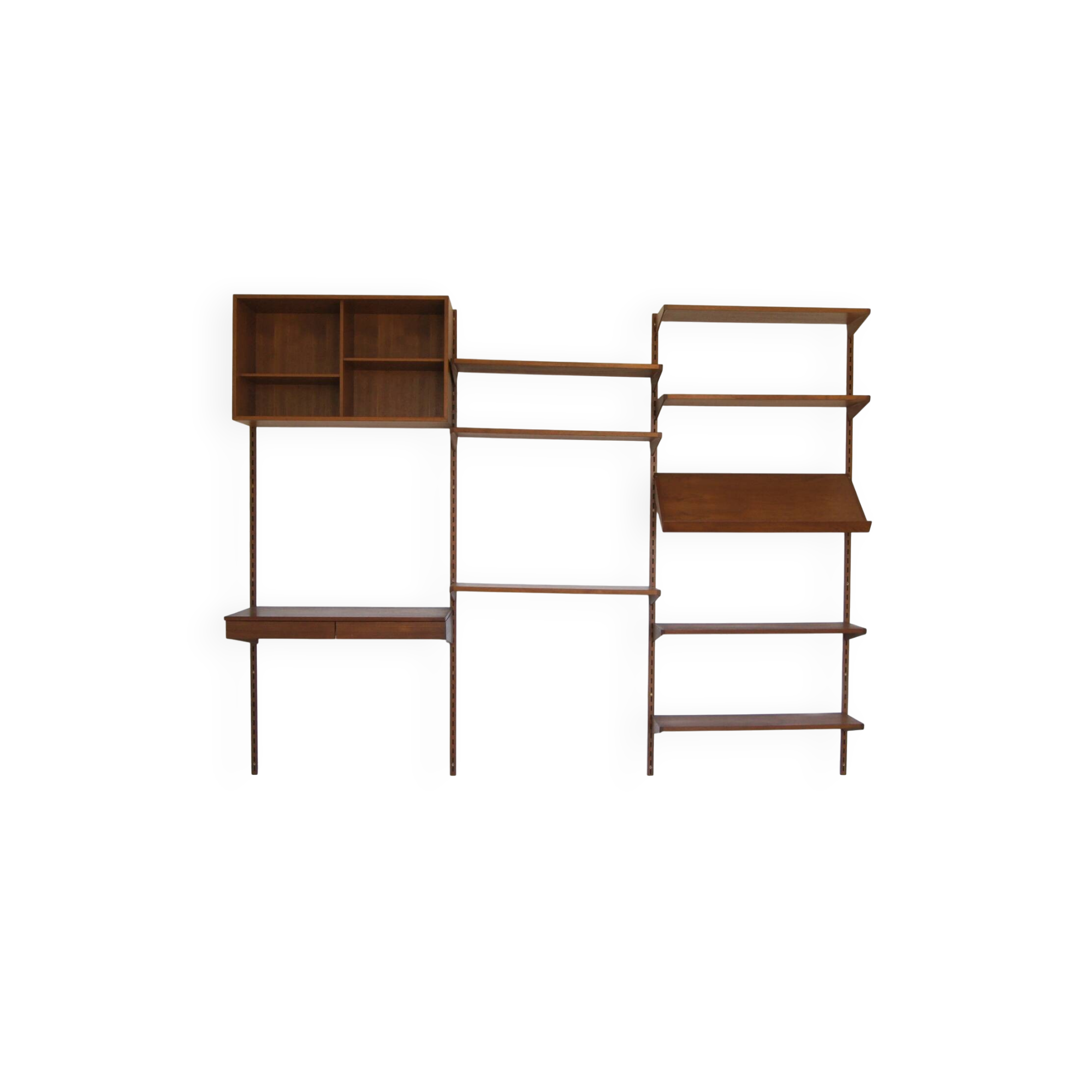 Mid-Century Shelves & Wall Units & Desk by Kai Kristiansen for FM Mobler, 1