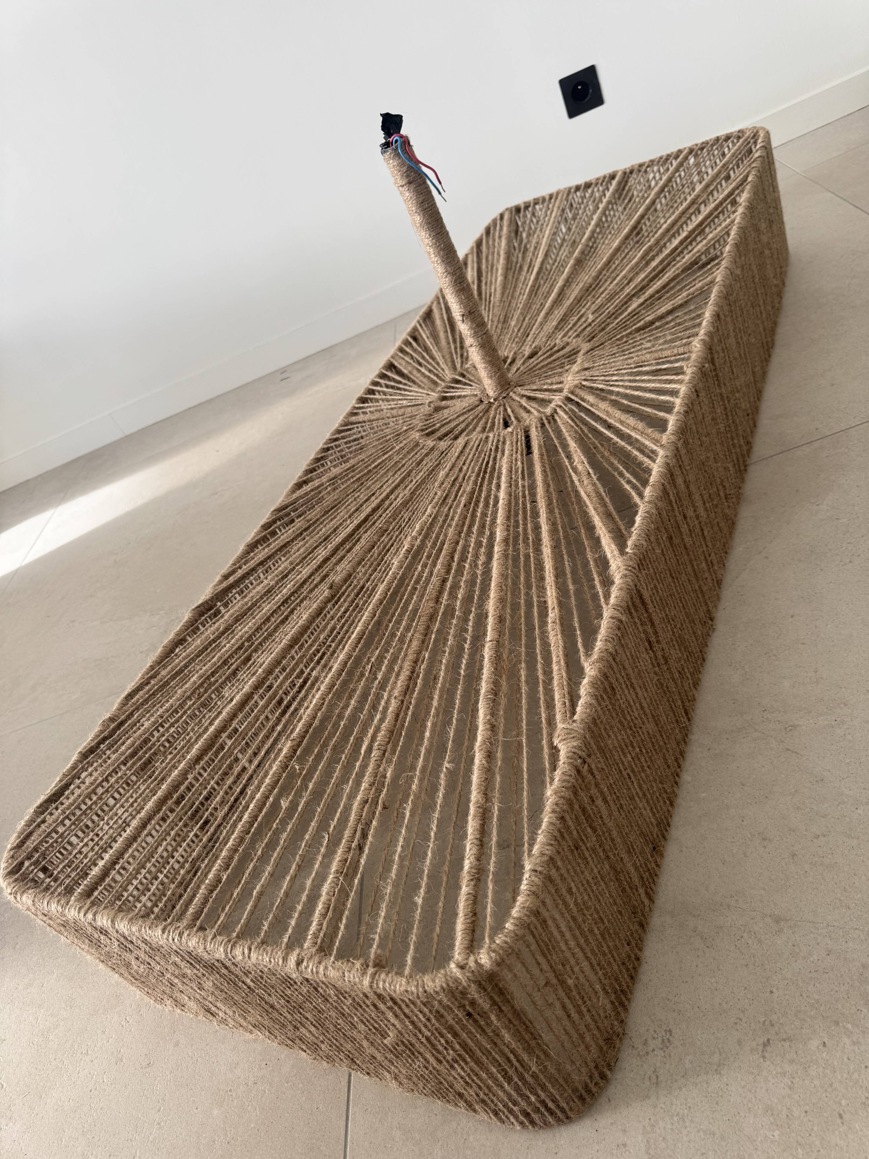 Jute cord ceiling suspension wabisabi Ibiza Bali unique piece