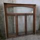 4 old solid oak windows from the early 20th century