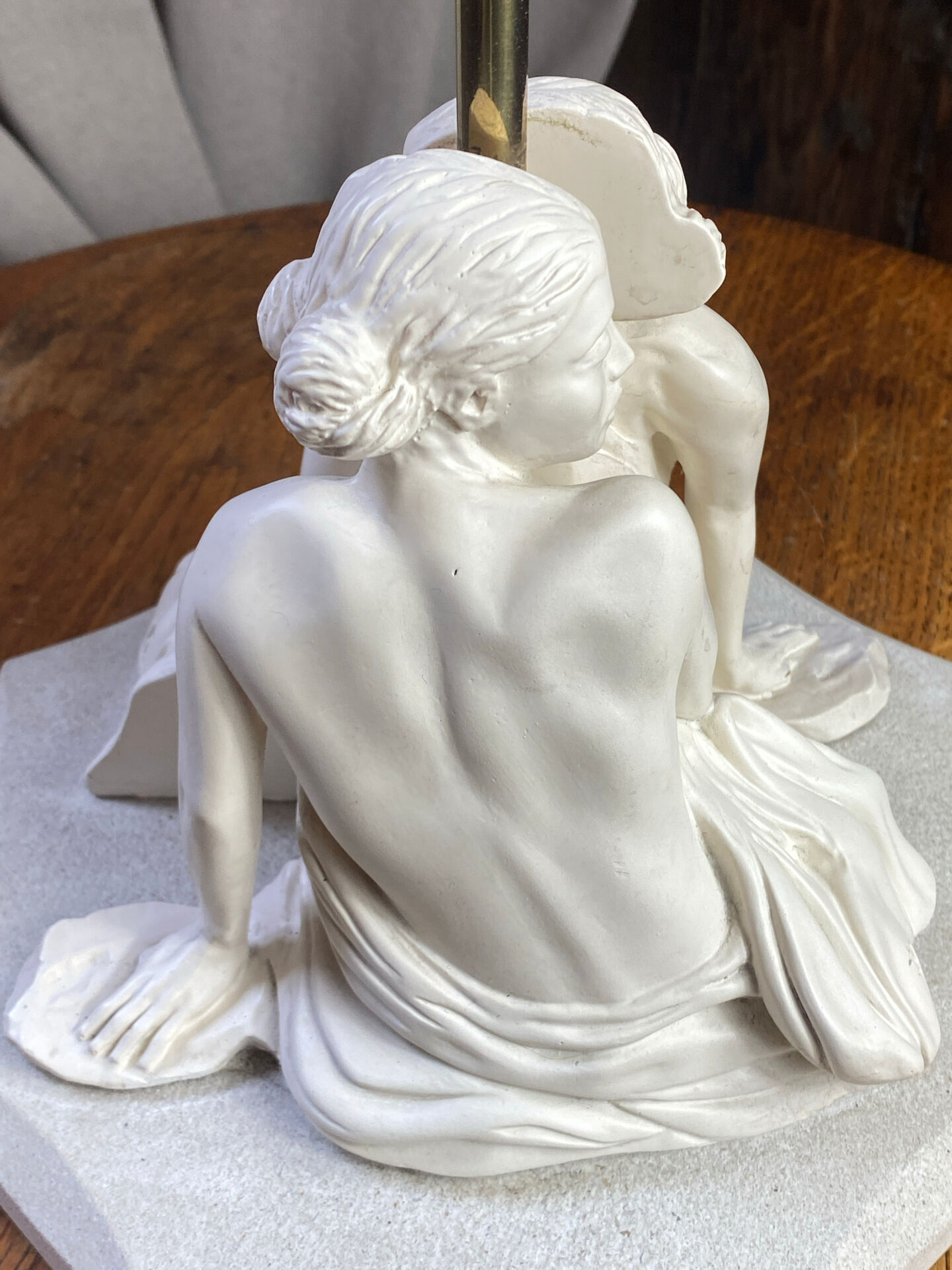 Table lamp, female figures