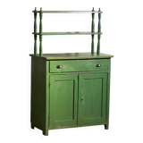 Ancien meuble de cuisine vert émeraude (vers 1920)
