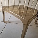 Smoked plexiglass coffee table 70'