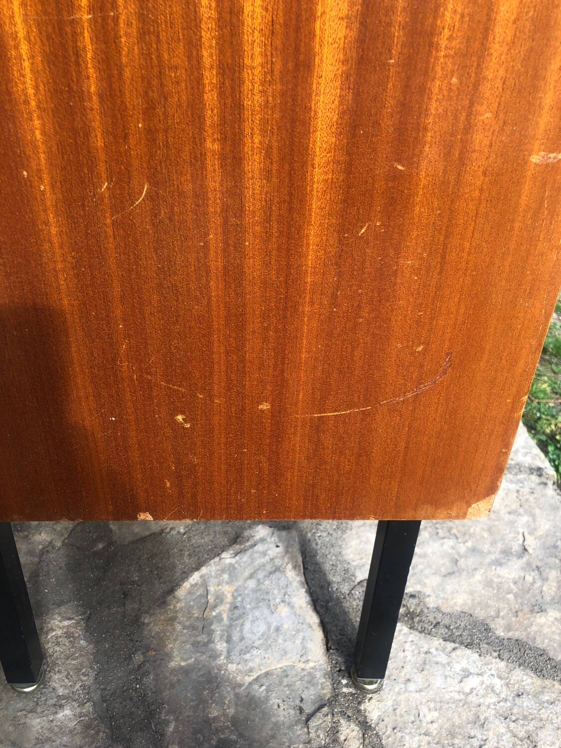 Sideboard with sliding glass doors