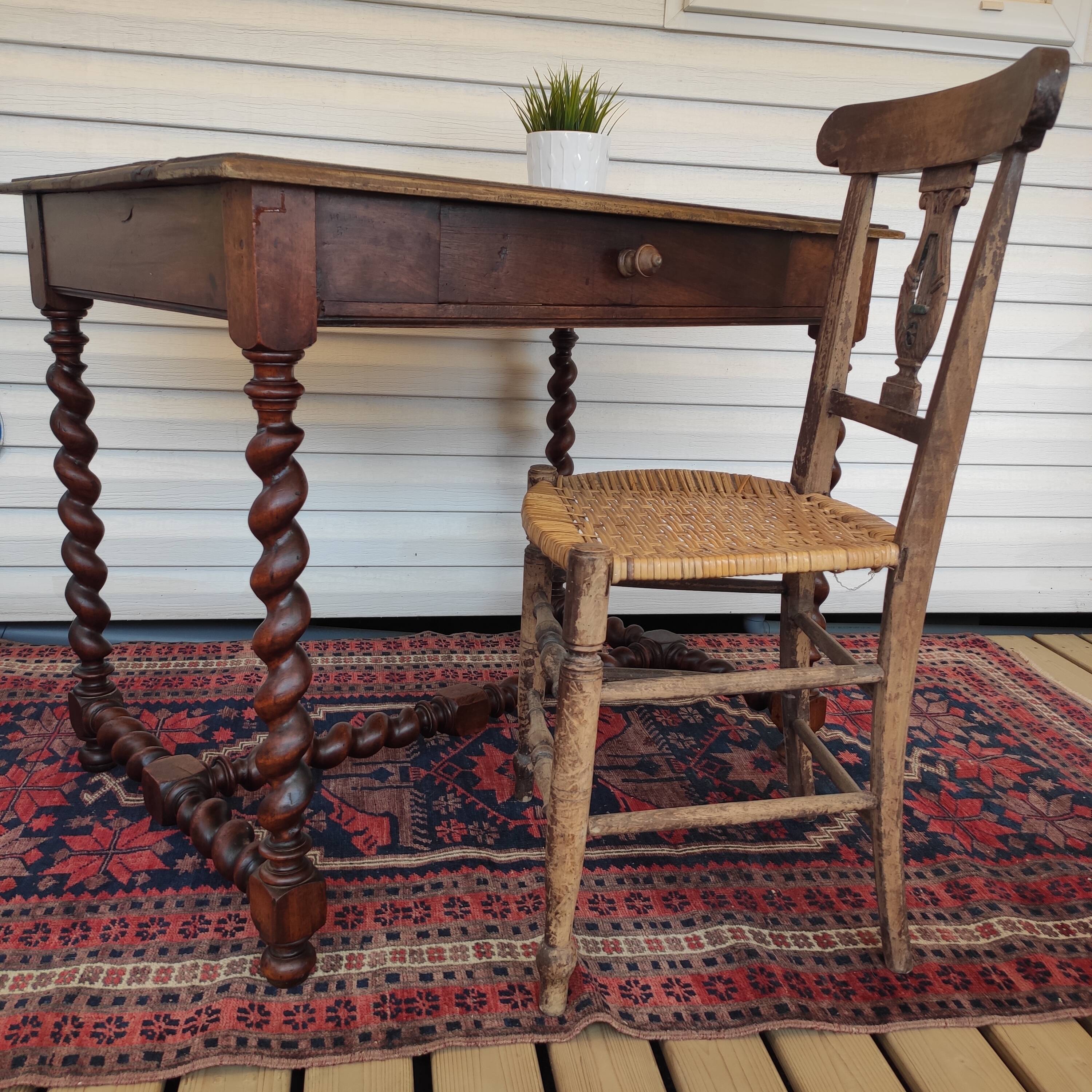 Old office table Louis XIII style