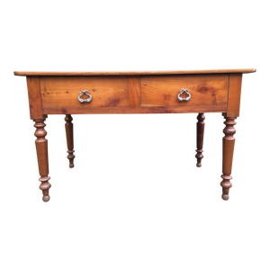 table ferme style - merisier massif