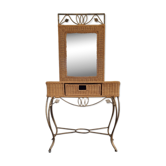 Rattan dressing table