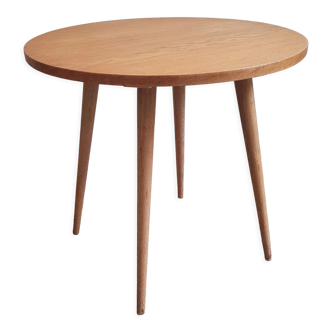 Vintage oak round coffee table