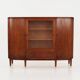 Buffet haut en noyer, design danois, années 1960, production : Danemark