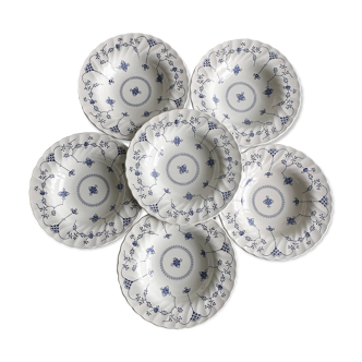 6 Myott plates in English porcelain