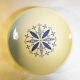 Gien hollow dish with blue flowers