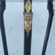 Napoleon III saddle in precious wood marquetry