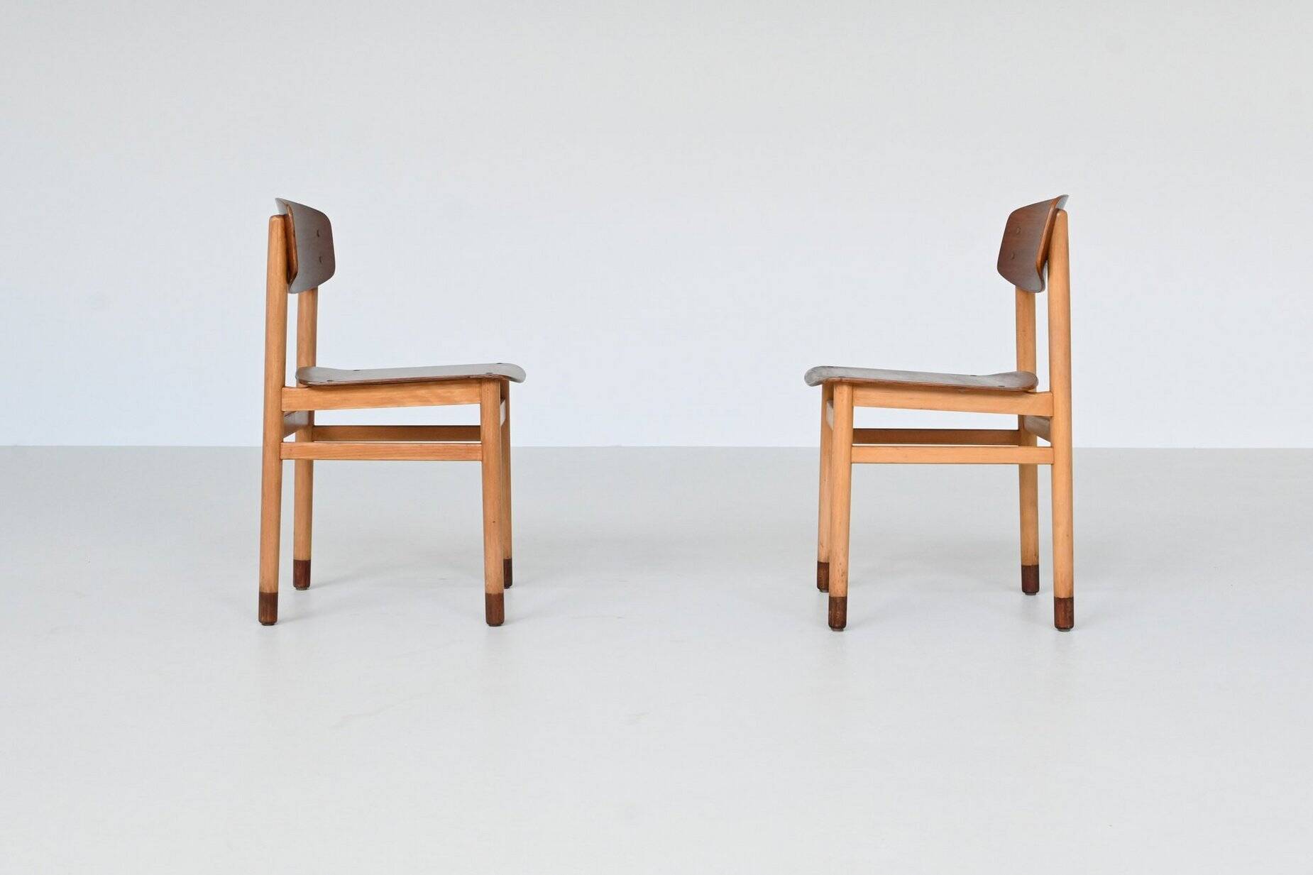 Set of four Danish dining chairs Kvetny and Sonners Denmark 1960
