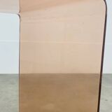 Smoked plexiglass cube side table by Michel Dumas, 1970s