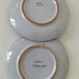 Rare duo d’assiettes italiennes en faïence – CACF Faenza