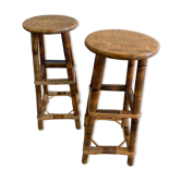 Tabourets en rotin