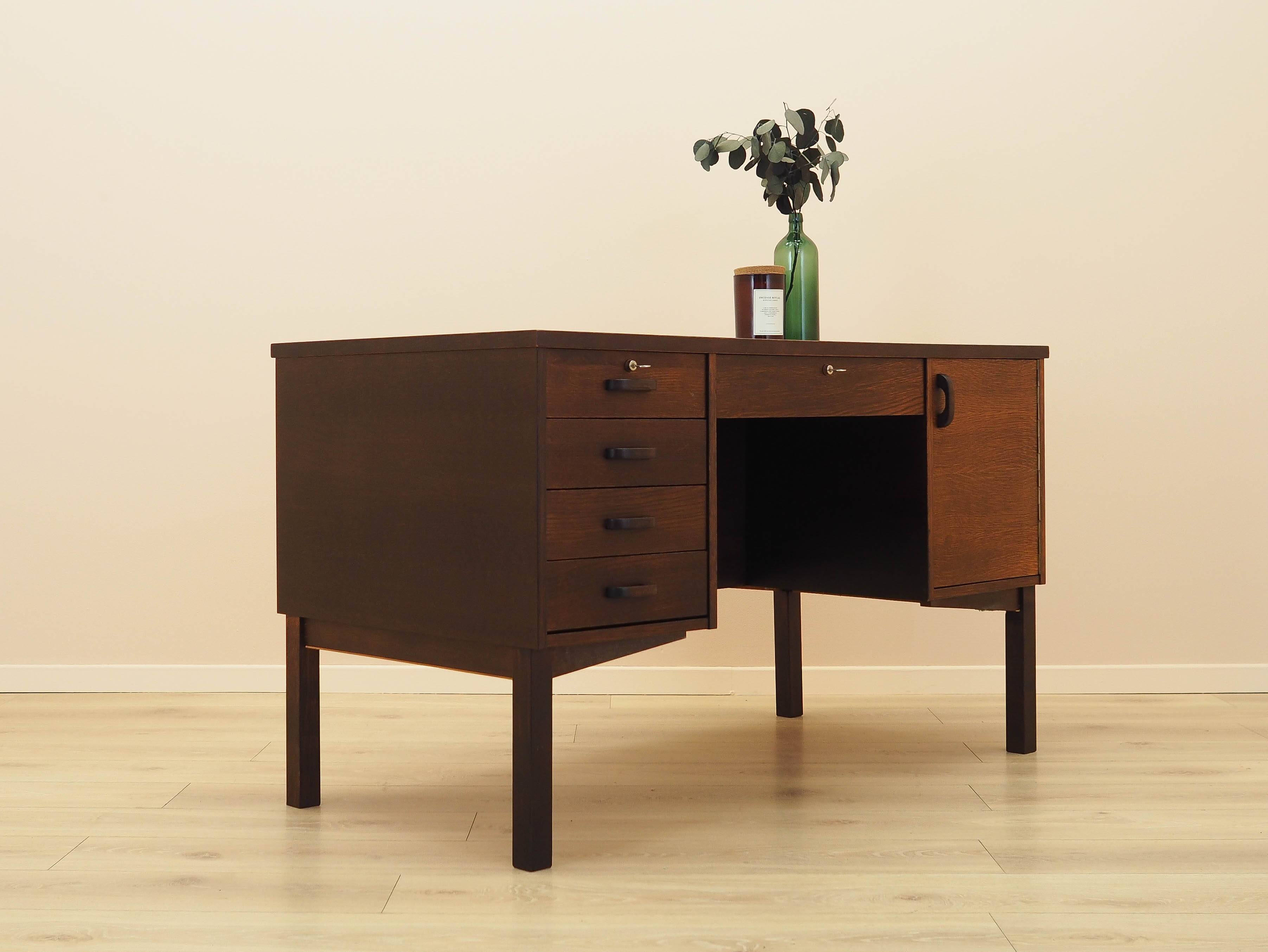 Oak desk, Danish design, 1970s, made in Denmark