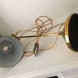 Old desk lamp, brass workshop
