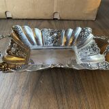 Empty pocket in silver metal