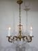 Lustre 3 lumières bronze et cristal