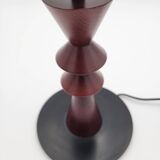 Luminor lamp base in vintage metal and wood
