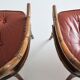 Paire de fauteuils en noyer et cannage ancien XIXème