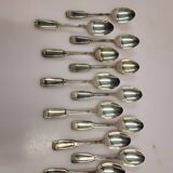 12 small silver-plated spoons