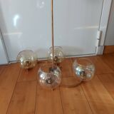 Lustre en laiton doré années 50'S